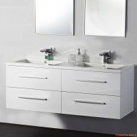 Vanity - Misty Series 1200 White Double Basin